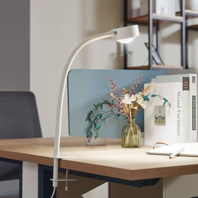 Lindby - Klemlamp - 1licht - ijzer - H: 25 cm - GX53 - wit mat