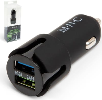 Autolader 12v en 24 v - 2x USB A - Auto oplader USB - USB autolader 2 poorten - Auto lader - Sigarettenaansteker USB oplader auto - Snellader - 4x sneller laden
