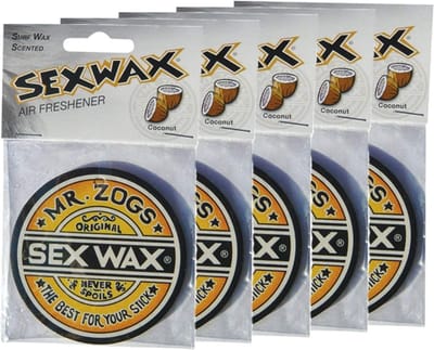Sexwax - Luchtverfrisser voor Auto - Kokosnoot - 5 Stuks