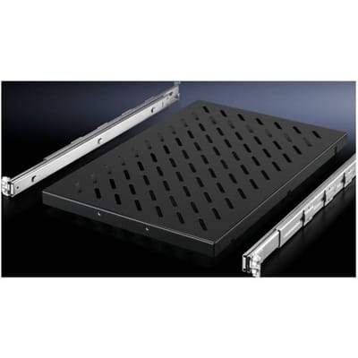 Rittal 5501.715 19 inch Apparaatbodem voor patchkast 1.5 HE Variabele bevestigingsrails Geschikt voor kastdiepte: vanaf 600 mm Zwart