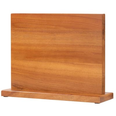 Porte-couteaux magnétique double face en bois, support universel pour couteaux de cuisine avec bande magnétique pour le rangement de la cuisine orange