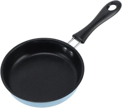Mini Koekenpan - Eierpan - Ontbijt Maken - Anti-aanbaklaag - 12 cm - Blauw