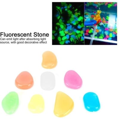 Aquariumsteen - ABI12 - 200 STUKS - Fluorescerend - Wit - 25 mm