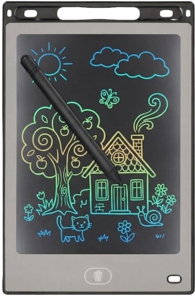 JENS Living 10 Inch LCD Teken Tablet Small - tekentablet - LCD Tekentablet kinderen - Tekenbord kinderen - Grafische tablet kinderen - Kindertablet Zwart - kindertablet vanaf 3 jaar