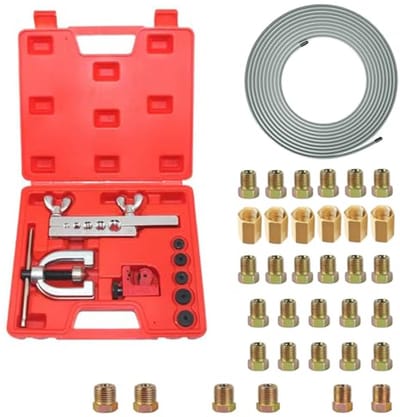 Rem Flaring Tool Set voor Remleidingen - 10m Ø 4,75 mm (3/16") met 28 Aansluitingen & 6 Unions
