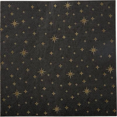 Party table ware - Napkins black/gold