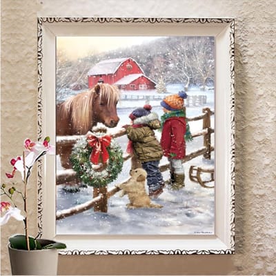 DIY 5D Diamant Schilderen Volledige Ronde Boor Cartoon Kerstman Borduurwerk Mozaïek Kruissteek Kits Kerstcadeau Huisdecoratie Full Square 20X30CM