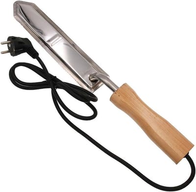 HunterBee Beekeeping Wax Honey Plain Stainless Steel Electric Heat Thermostat Discovery Knife for Beekeeper-EU