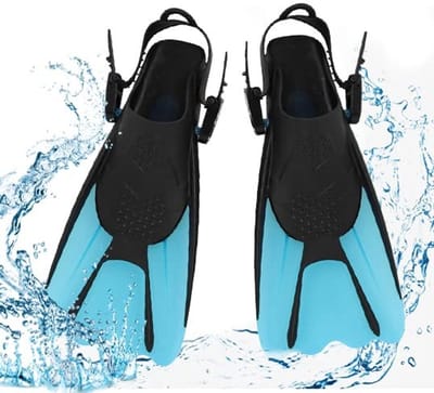 Dailygoods- Snorkelvinnen - Verstelbare zwemvliezen - Korte duikvinnen - Antislip zool - Lichtgewicht reisvinnen - Zachte voetenzak - Zwemvinnen