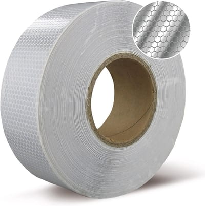 Reflectietape wit 50mm x 5mtr