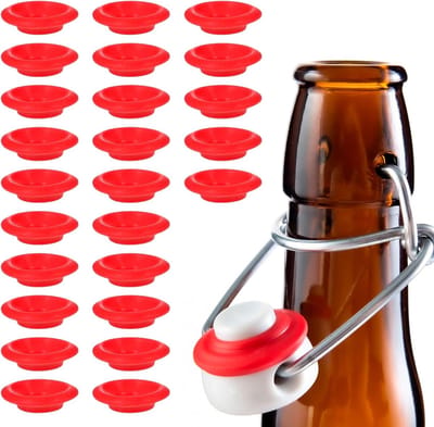 25 Stuks Siliconen Afsluitringen voor Flesdeksels, Geschikt voor Flip Top en Drinkflessen, Duurzaam en Flexibel