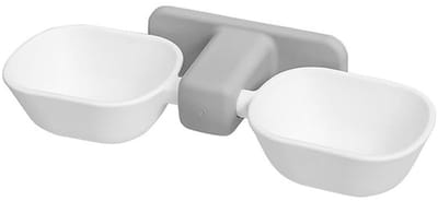 Dailygoods- Kattenvoerbakken Verhoogde Standaard - Wandgemonteerd - Verstelbaar - Verwijderbaar - Ergonomisch Ontwerp - Gemakkelijk Schoon Te Maken - Voerbak