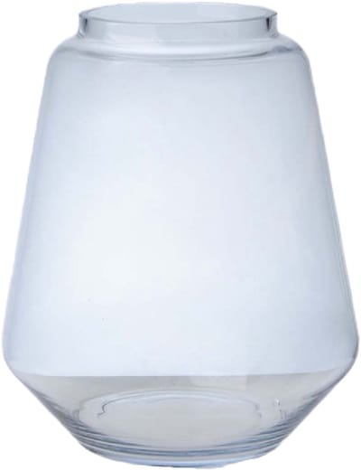 Hakbijl Glass Bloemenvaas Kiffa - transparant - glas - D27 x H32- decoratie - vazen