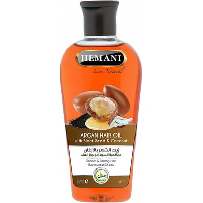 Hemani argan haarolie - arganolie voor het haar, 200 ml