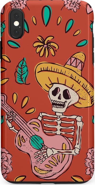 Casetastic hoesje geschikt voor Apple iPhone XS Max - Dubbellaagse bescherming - Muziekbot - Fashion Case - Terracotta Taupe