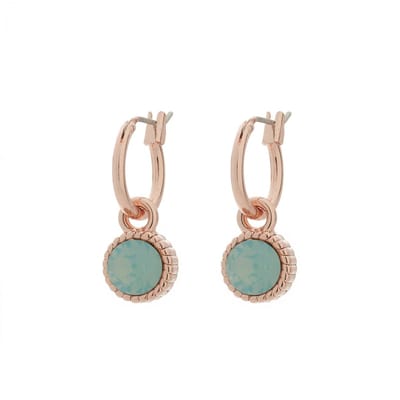 BIBA 8923 Oorhangers rosé Pacific Opaal