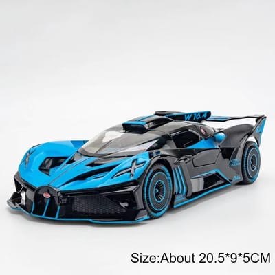 1:24 Schaal Atlantic Bolide Modelauto Speelgoed Simulatie Superauto Modellen Deuren Openen Geluid Licht Pull Back Speelgoed Collectie Kinderen Cadeau