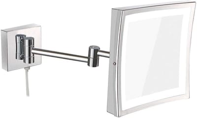 Wandmake-up Spiegel - Vergrotende Spiegel - Dagelijkse Make-up - 360 Graden Draaibaar - Uitschuifbare Arm - Goud