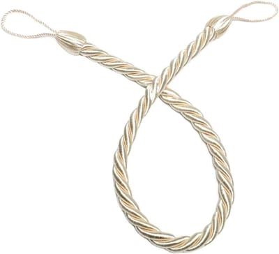 Gordijnbandjes - Gordijn vastbinders Touw - Gordijnen organiseren - Handgeweven polyester - 70 cm - Beige