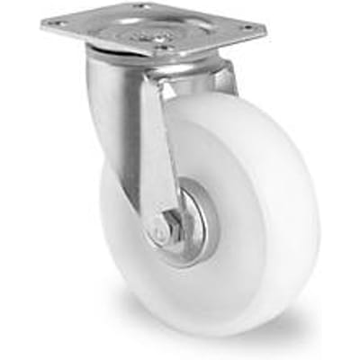 CASCOO zwenkwiel N0N0, met wiel ø 200 mm x B 50 mm, polyamide velg, polyamide loopvlak, naturel/wit, rollager, tot 300 kg