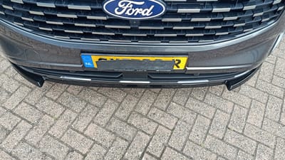 Custom 2024 2025 Voorspoiler Onderlip Voorlip Hoogglans Zwart