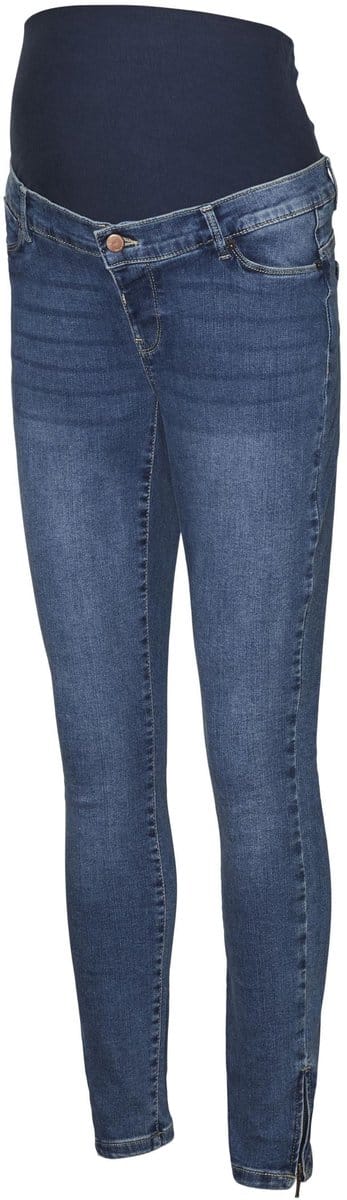 Vero Moda Maternity Skinny fit zwangerschapsjeans Skinny fit Rits detail bij de pijp Jeans