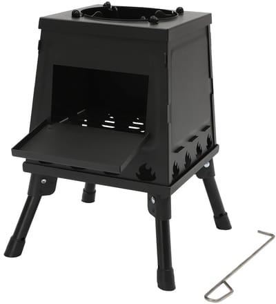 Sello! houtkachel – buiten – opvouwbaar – verwarmen – koken – incl. draagtas – hout – houtskool – carbonstaal – rvs