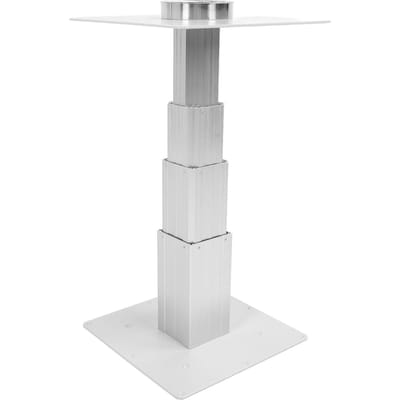 Pied de table de camping-car de 250 à 650 mm à hauteur réglable manuellement, pied de table robuste en alliage d'aluminium pour remorque de voyage