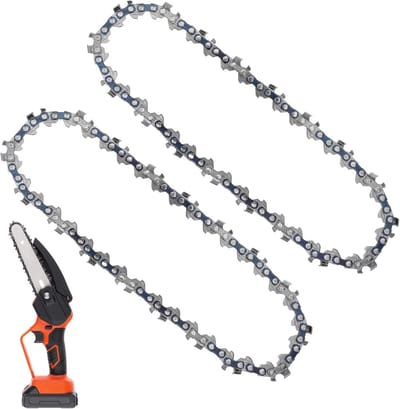 2 Stuks Kettingslijpketting 15 cm - 1/4 inch Steek - 37 Schakels - Universele Vervanging voor Mini Kettingzaag