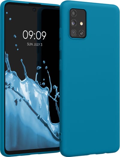kwmobile telefoonhoesje geschikt voor Samsung Galaxy A51 - Hoesje voor smartphone - Back cover in Caribisch blauw