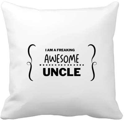 Akyol - i am a freaking awesome uncle Kussen hoes - Oom - geweldige oom - liefste oom - verjaardag - cadeau - kado - bedankje - geschenk - 40 bij 40 cm