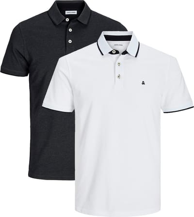 Jack & Jones Heren poloshirt 2 pack Paulos - Slim Fit
