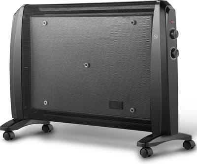 SensaHome - HY-200C Staande Verwarming - Elektrische Convectorkachel met Thermostaat - Keramische Verwarming - Energiezuinige Heater - Ventilatorkachel - Radiator - Terrasverwarmer - Zwart - 1000W/2000W - 79x27x54 CM