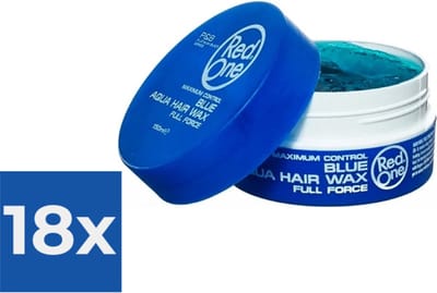 Red One Aqua Hair Wax - Blue / Blauw - Voordeelverpakking 18 stuks