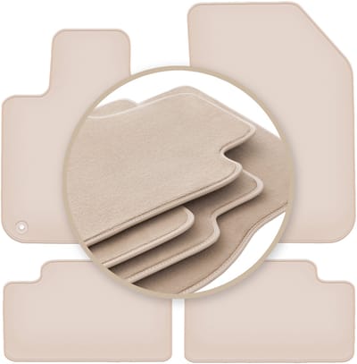 PREMIUM beige vloermatten voor: Peugeot 308 II hatchback 2013-