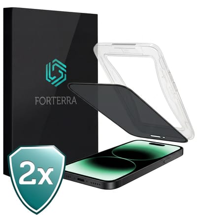 Anti-Gluren Screenprotector 2 Stuks - Geschikt voor Apple iPhone 14 Pro - Met Installatie Kit - Privacy - Beschermglas - Flexibel Glas - Tempered Glass - Screen Protector