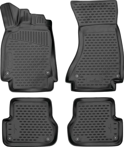 Walser Rubberen Voetmatten XTR geschikt voor Audi A6 Avant (4G5 - 4GD - C7) 05/2011 - 09/2018 - A6 Allroad (4GH - 4GJ - C7) 01/2012 - 09/2018
