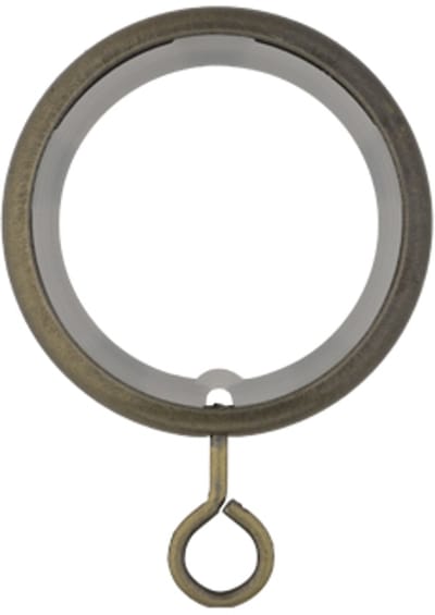 Gordijnringen met kunststof binnenring – Ø28mm – 10 stuks – oud brons