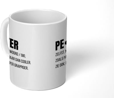 Mok - 275 ML - Koffiebeker geschenk - Mokken - Koffiemok - Koffietassen - Koffietas - Quote - Spreuken - Snor - Theemok - Theemokken groot - Thee tas - Wil jij mijn peter zijn - Meter en Peter vragen - Peetoom cadeau - Metekind - Petekind