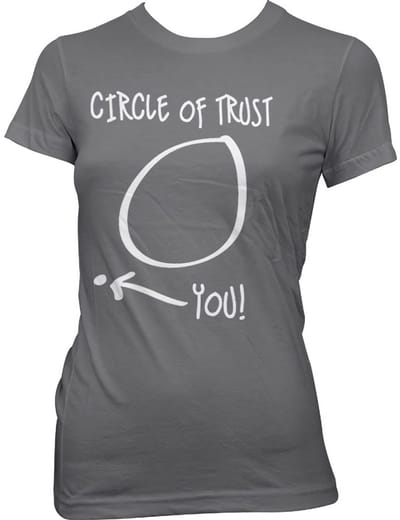 Hybris Circle Of Trust Girly Tee dames-T-shirt donkergrijs