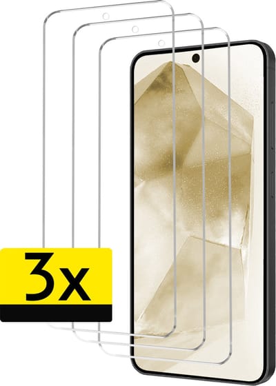 Screenprotector - Geschikt voor Samsung Galaxy A55 - 3 Stuks - Extra Sterk - Beschermglas - Gehard Glas - Tempered Glass - Screen Protector
