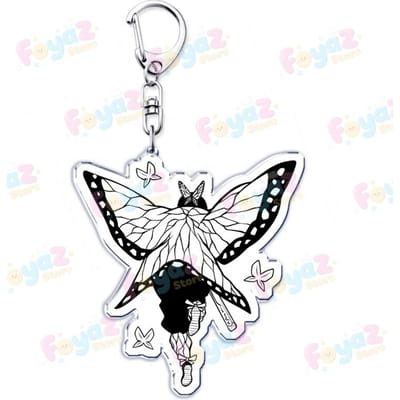 Populaire Japanse Anime Meme Demon Sleutelhanger Accessoires Tas Bedeltjes Inosuke Rengoku Nezuko Manga Sleutelhangers Sieraden Fans Vrienden Cadeaus white