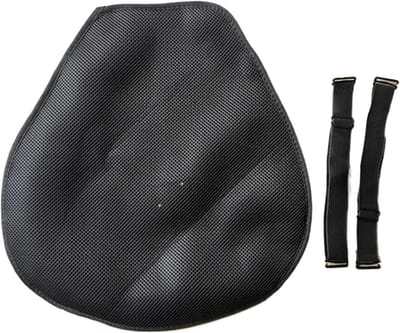 Zadelhoes Gel - Motor Kussen - Comfortabel Rijden - Honingraat Structuur - 38 x 36.5 cm - Zwart