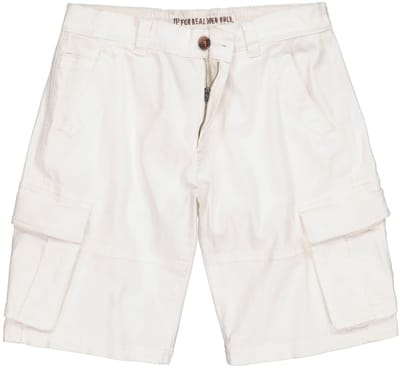 JP 1880 - Heren - cargobermuda bijzonder robuust cargozakken tot 72 - Off-white - Maat 70