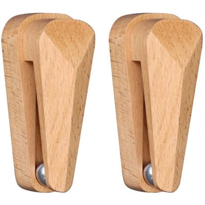 Zelfklevende Handdoekklemmen van Beukenhout met Unieke Zwaartekracht Koolstofstalen Kogel Multifunctioneel Nee 2 Pack