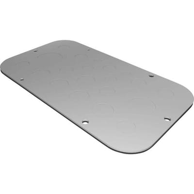 Rittal AX 2571.100 2571100 Flensplaten (l x b) 149 mm x 256 mm Plaatstaal Grijs 1 stuk(s)
