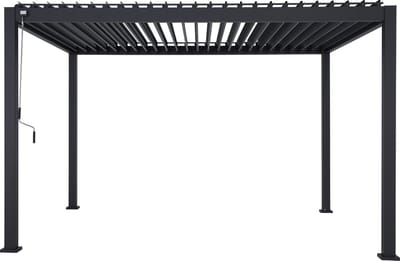 Mirador Classic Overkapping - 300 x 400 cm - Antraciet - Aluminium / Vrijstaande / Luxe overkapping - Tuinprieel / Carport / Veranda / Pergola