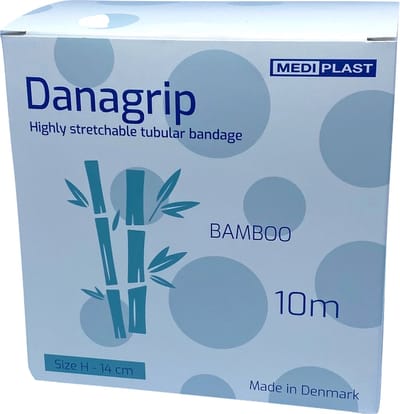 Danagrip Compressief Bamboe Buisverband voor bovenbeen 14cm x 10m