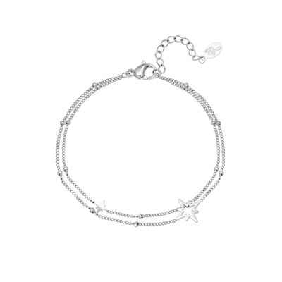 Armbandje Kazoo - zilver - stainless steel + nikkelvrij!