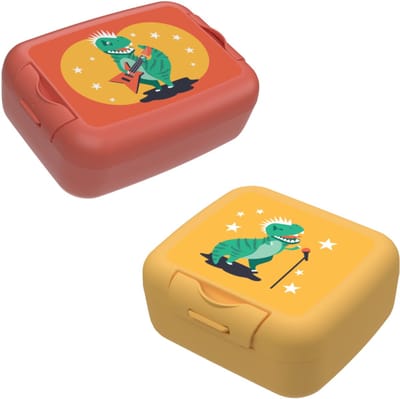 Bundel Cosy & Trendy Back to school set - Snackdoos/Brooddoos - Dino